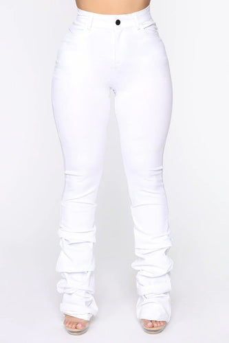 Stacked Jeans (White)