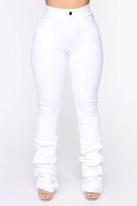 Stacked Jeans (White)