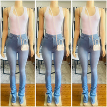 Load image into Gallery viewer, Stacked Denim Jeans