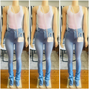 Stacked Denim Jeans