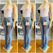 Load image into Gallery viewer, Stacked Denim Jeans