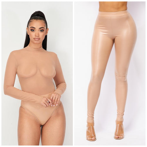 Nude Mesh Bodysuit